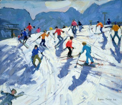 Pista de esquí concurrida, Lofer, 2004 de Andrew Macara